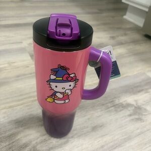 Zak! Hello Kitty Witch Halloween 2-in-1 Sutton Tumbler 40 Ounce NWT